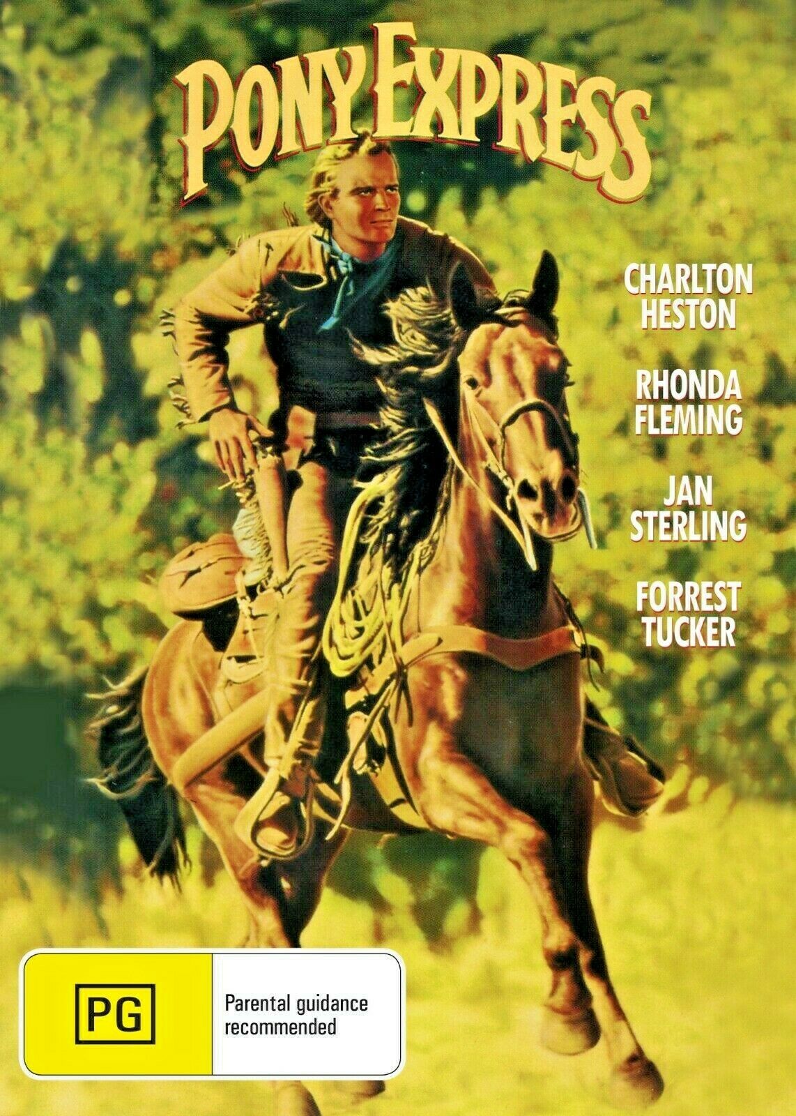 Buy Online Pony Express (1953) - DVD - NEW - Charlton Heston, Rhonda Fleming - WESTERN | Best Shop for Old classic and hard to find movies on DVD - Timeless Classic DVD