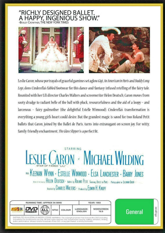Buy Online The Glass Slipper - DVD - Leslie Caron, Michael Wilding | Best Shop for Old classic and hard to find movies on DVD - Timeless Classic DVD