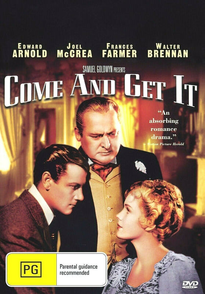 Buy Online Come and Get It  - DVD - Edward Arnold, Joel McCrea | Best Shop for Old classic and hard to find movies on DVD - Timeless Classic DVD