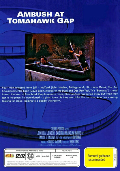 Buy Online Ambush at Tomahawk Gap (1953) - DVD - John Hodiak, John Derek - WESTERN | Best Shop for Old classic and hard to find movies on DVD - Timeless Classic DVD