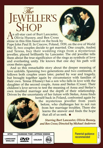Buy Online The Jeweller's Shop (1988) - DVD - Burt Lancaster, Daniel Olbrychski | Best Shop for Old classic and hard to find movies on DVD - Timeless Classic DVD