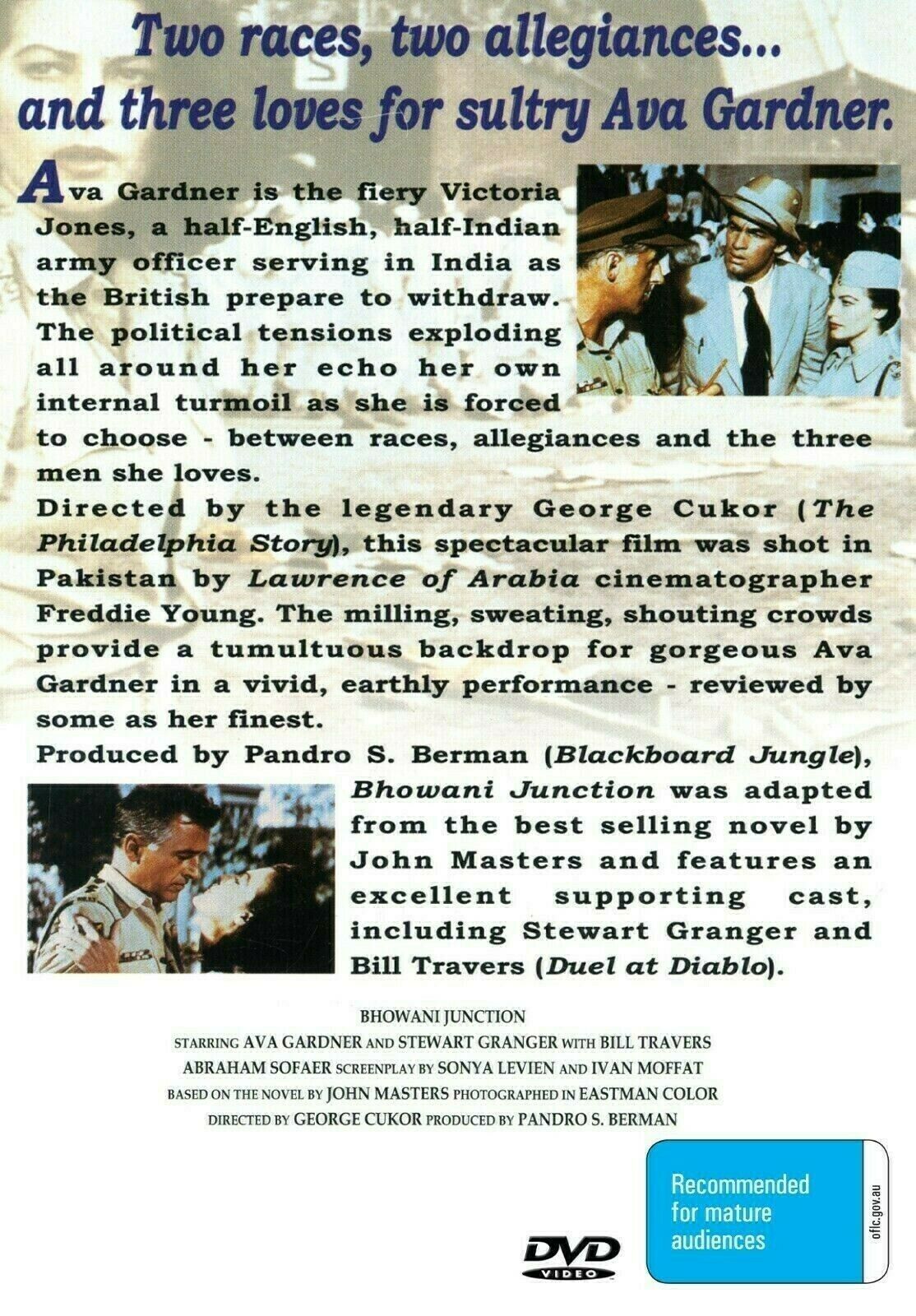 Buy Online Bhowani Junction - DVD - Ava Gardner, Stewart Granger | Best Shop for Old classic and hard to find movies on DVD - Timeless Classic DVD