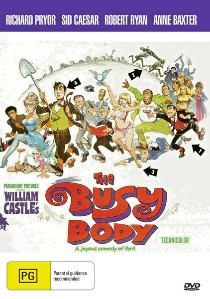 Buy Online The Busy Body (1967) - DVD  - Sid Caesar, Robert Ryan - COMEDY | Best Shop for Old classic and hard to find movies on DVD - Timeless Classic DVD