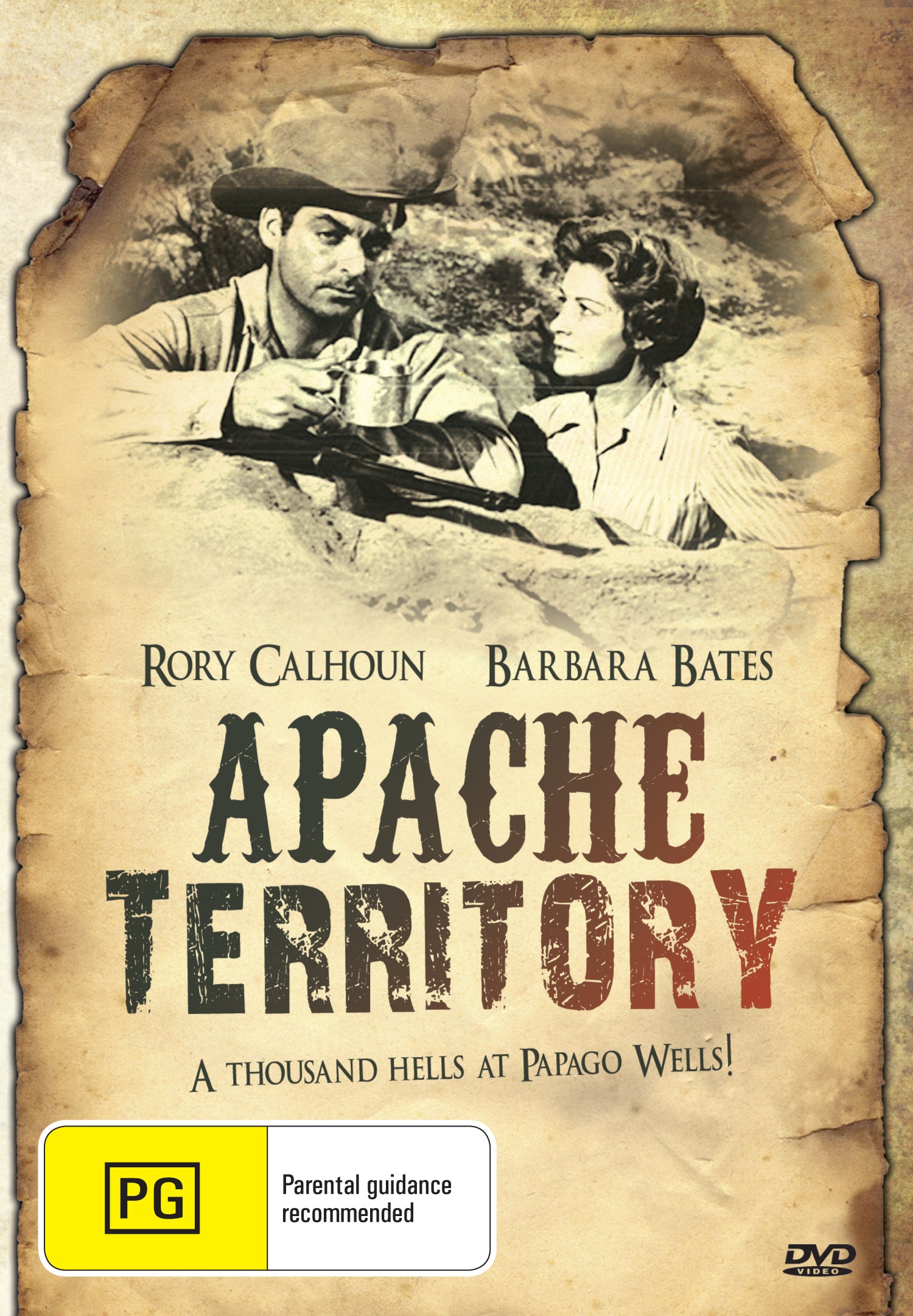 Buy Online Apache Territory (1958) - Rory Calhoun, Barbara Bates, John Dehner | Best Shop for Old classic and hard to find movies on DVD - Timeless Classic DVD