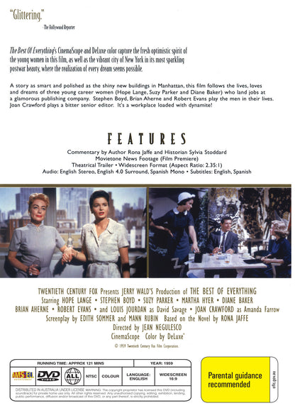 Buy Online The Best of Everything (1959) - DVD - Hope Lange, Stephen Boyd | Best Shop for Old classic and hard to find movies on DVD - Timeless Classic DVD