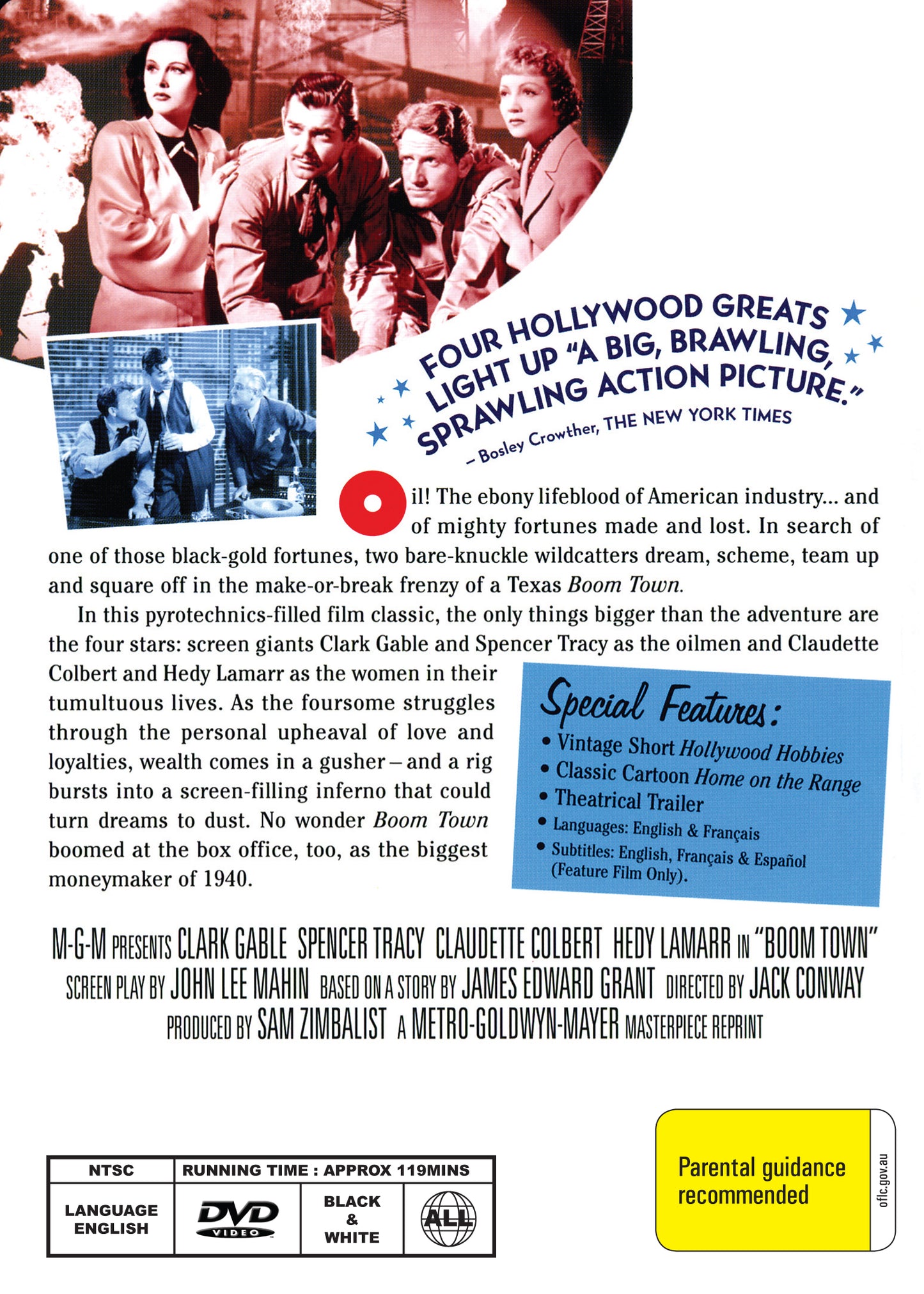 Buy Online Boom Town (1940) - DVD - Clark Gable, Spencer Tracy | Best Shop for Old classic and hard to find movies on DVD - Timeless Classic DVD