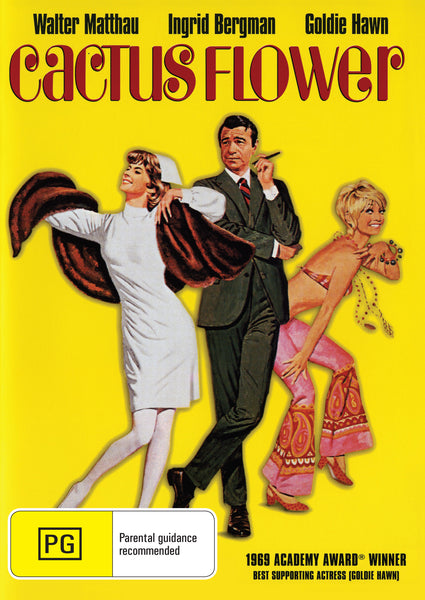 Buy Online Cactus Flower (1969) - DVD - Walter Matthau, Ingrid Bergman, Goldie Hawn | Best Shop for Old classic and hard to find movies on DVD - Timeless Classic DVD