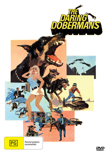 Buy Online The Daring Dobermans (1973) - DVD - Charles Robinson, Tim Considine | Best Shop for Old classic and hard to find movies on DVD - Timeless Classic DVD
