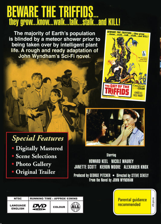 Buy Online The Day of the Triffids (1963) - DVD - Howard Keel, Nicole Maurey | Best Shop for Old classic and hard to find movies on DVD - Timeless Classic DVD