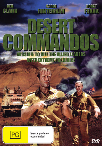 Buy Online Desert Commandos (1967) - DVD - Ken Clark, Horst Frank | Best Shop for Old classic and hard to find movies on DVD - Timeless Classic DVD