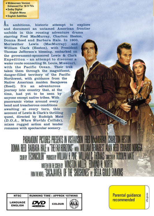 Buy Online The Far Horizons (1955) - DVD - Fred MacMurray, Charlton Heston | Best Shop for Old classic and hard to find movies on DVD - Timeless Classic DVD