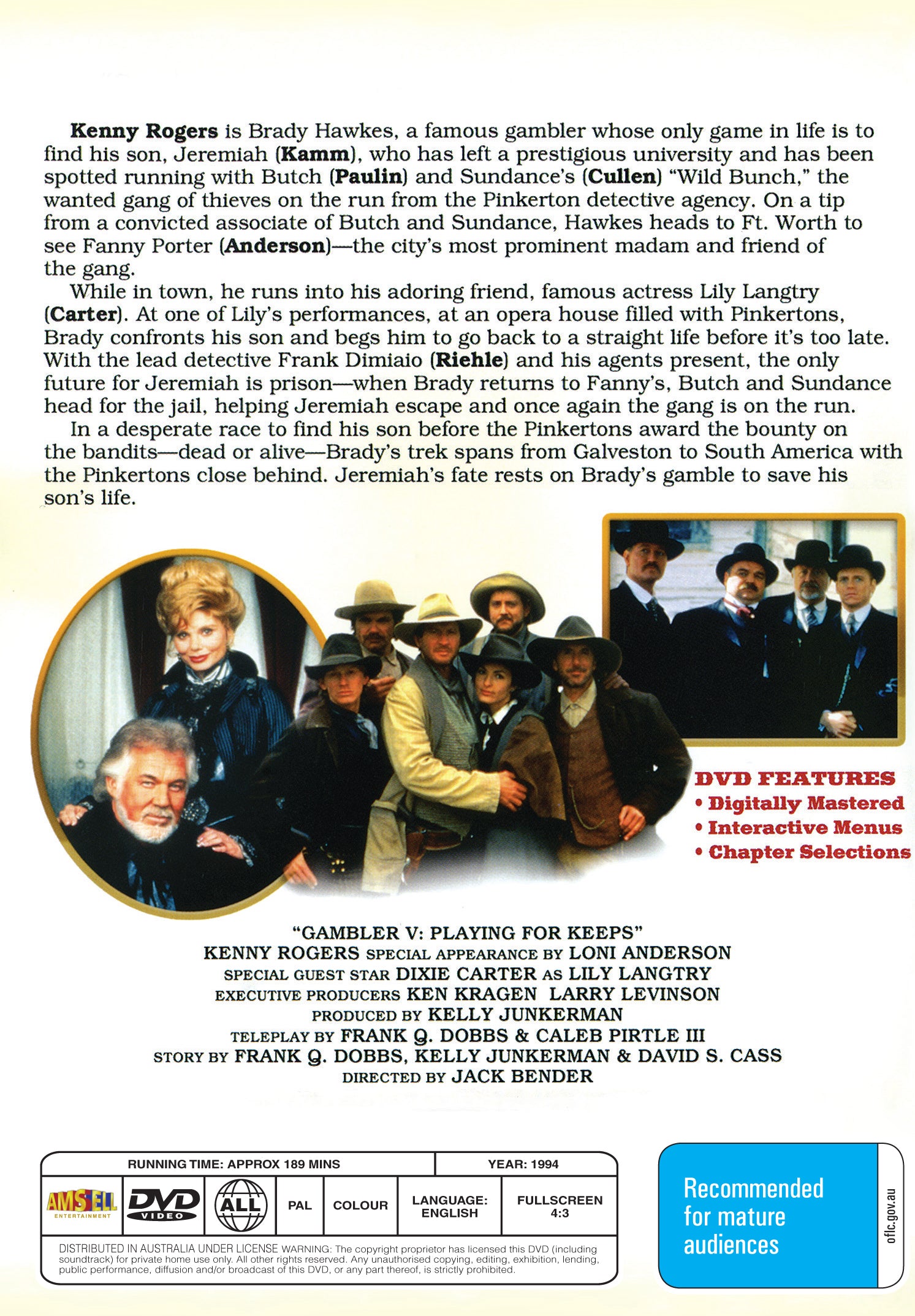 Buy Online Gambler V: Playing for Keeps (1994) - DVD - Kenny Rogers, Scott Paulin | Best Shop for Old classic and hard to find movies on DVD - Timeless Classic DVD