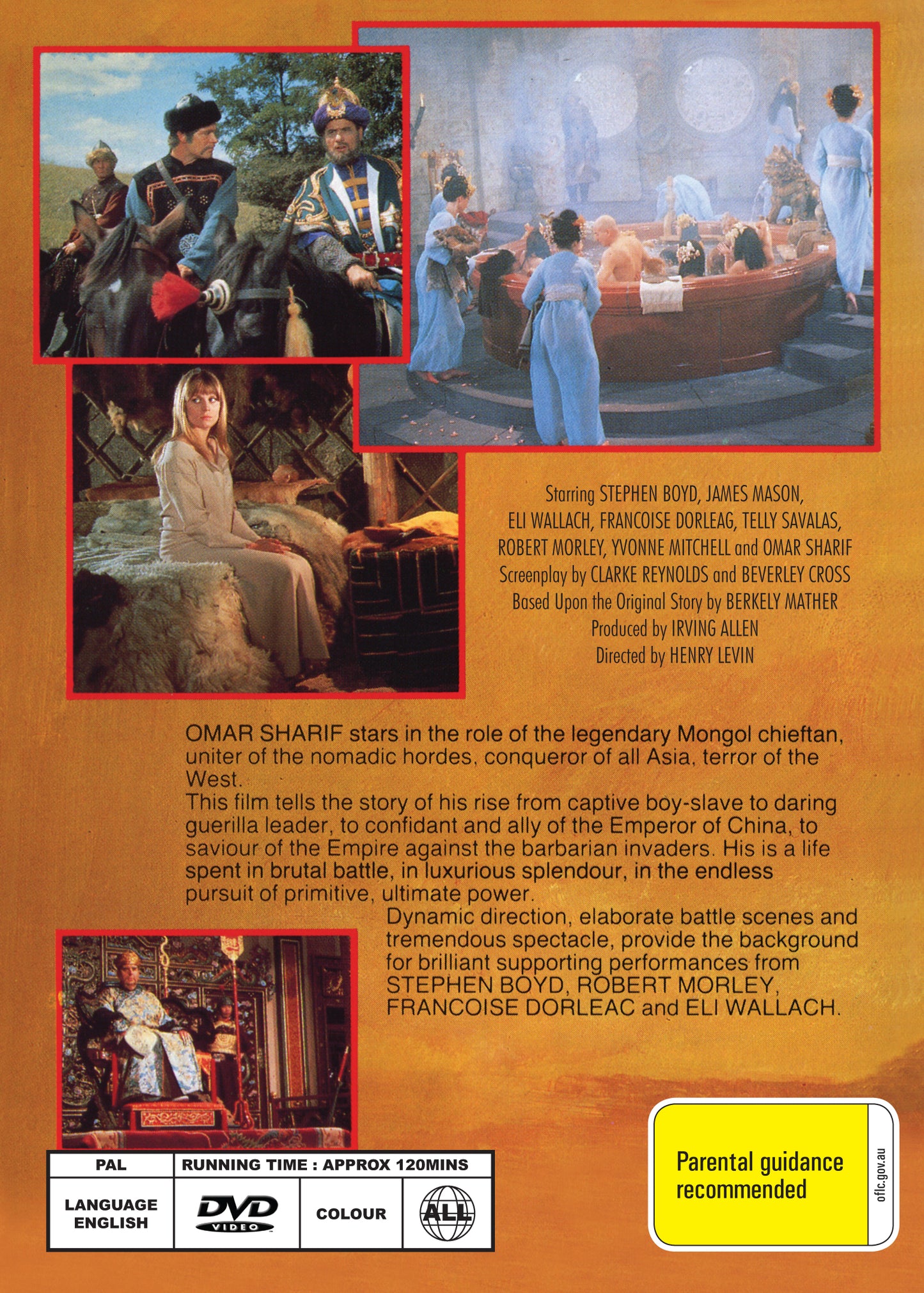 Buy Online Genghis Khan (1965) - DVD - Stephen Boyd, Omar Sharif | Best Shop for Old classic and hard to find movies on DVD - Timeless Classic DVD