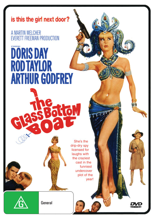 Buy Online The Glass Bottom Boat (1966) - DVD - Doris Day, Rod Taylor | Best Shop for Old classic and hard to find movies on DVD - Timeless Classic DVD
