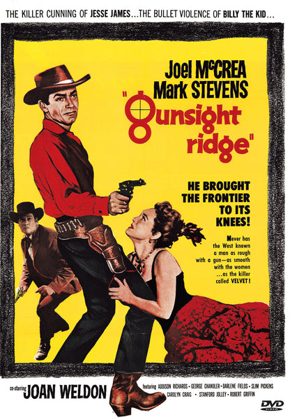 Buy Online Gunsight Ridge (1957) - DVD - Joel McCrea, Mark Stevens | Best Shop for Old classic and hard to find movies on DVD - Timeless Classic DVD
