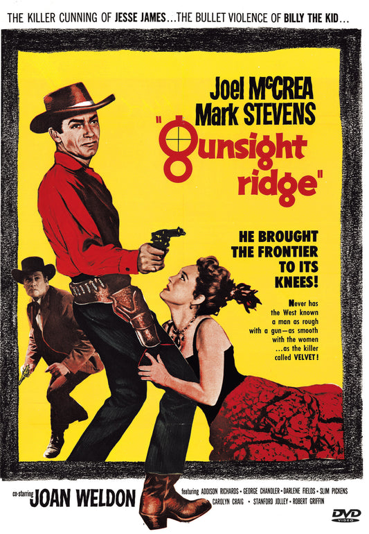 Buy Online Gunsight Ridge (1957) - DVD - Joel McCrea, Mark Stevens | Best Shop for Old classic and hard to find movies on DVD - Timeless Classic DVD