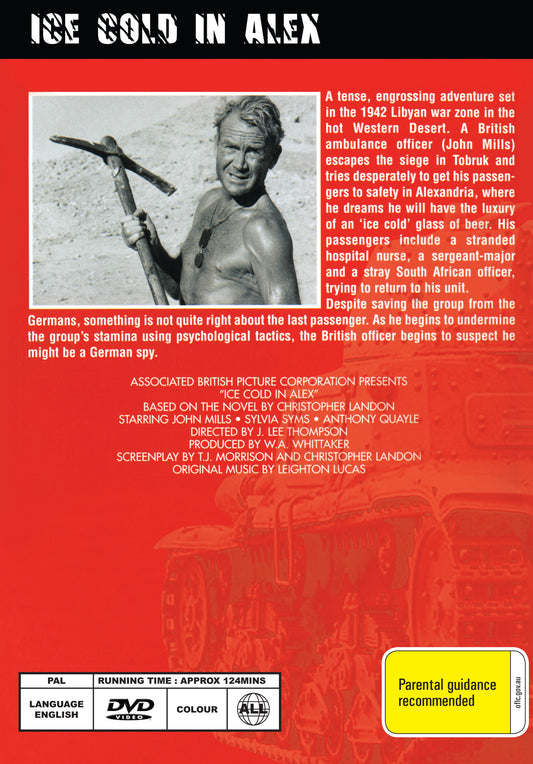 Buy Online Ice Cold in Alex (1958) - DVD - John Mills, Anthony Quayle | Best Shop for Old classic and hard to find movies on DVD - Timeless Classic DVD