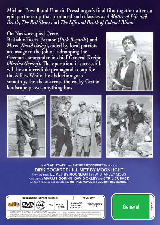 Buy Online Ill Met by Moonlight  (1957) - DVD - Dirk Bogarde, Marius Goring | Best Shop for Old classic and hard to find movies on DVD - Timeless Classic DVD