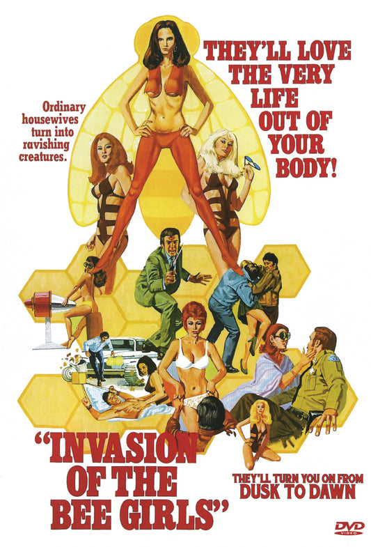 Buy Online Invasion of the Bee Girls (1973)  - DVD - William Smith, Anitra Ford | Best Shop for Old classic and hard to find movies on DVD - Timeless Classic DVD