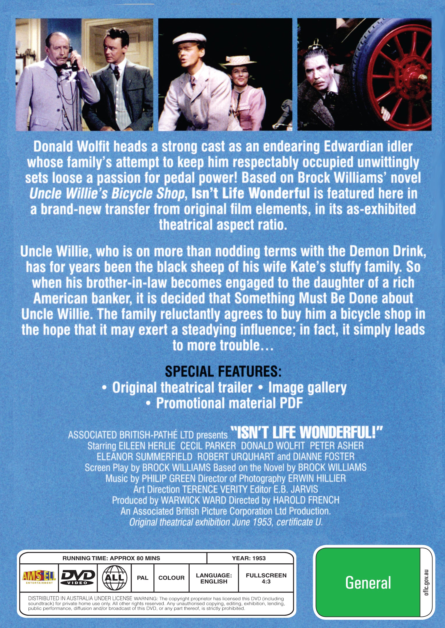 Buy Online Isn't Life Wonderful! - DVD - Cecil Parker, Eileen Herlie | Best Shop for Old classic and hard to find movies on DVD - Timeless Classic DVD