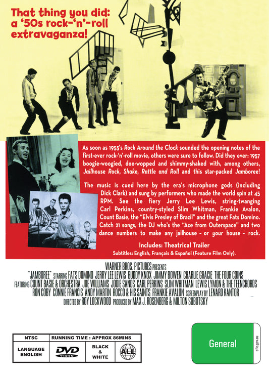 Buy Online Jamboree! (1957) - DVD - Fats Domino, Jerry Lee Lewis | Best Shop for Old classic and hard to find movies on DVD - Timeless Classic DVD