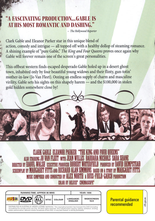 Buy Online The King and Four Queens (1956) - DVD - Clark Gable, Eleanor Parker | Best Shop for Old classic and hard to find movies on DVD - Timeless Classic DVD