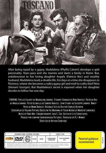 Buy Online Madonna of the Seven Moons (1945) - DVD - Phyllis Calvert, Stewart Granger | Best Shop for Old classic and hard to find movies on DVD - Timeless Classic DVD