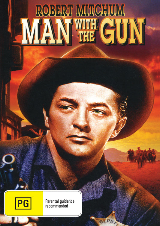 Buy Online Man with the Gun (1955) - DVD - Robert Mitchum, Jan Sterling | Best Shop for Old classic and hard to find movies on DVD - Timeless Classic DVD