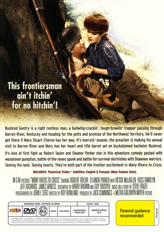 Buy Online Many Rivers to Cross (1955) - DVD - Robert Taylor, Eleanor Parker | Best Shop for Old classic and hard to find movies on DVD - Timeless Classic DVD