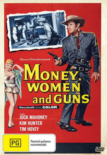 Buy Online Money, Women and Guns (1958) - DVD - Jock Mahoney, Kim Hunter | Best Shop for Old classic and hard to find movies on DVD - Timeless Classic DVD
