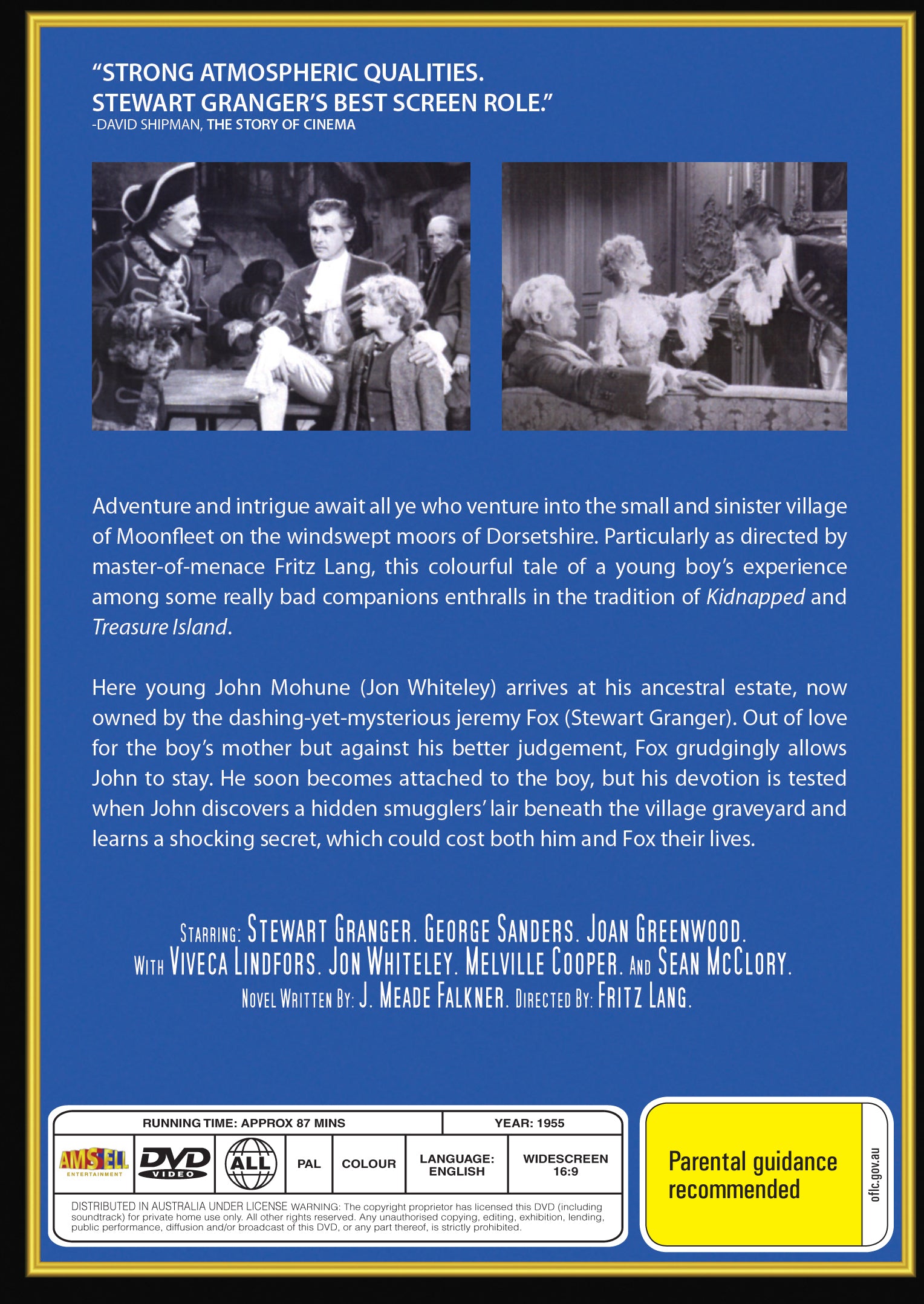 Buy Online Moonfleet (1955) - DVD - Stewart Granger, George Sanders | Best Shop for Old classic and hard to find movies on DVD - Timeless Classic DVD