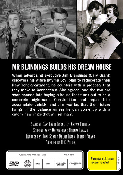 Buy Online Mr. Blandings Builds His Dream House (1948) - DVD - Cary Grant, Myrna Loy | Best Shop for Old classic and hard to find movies on DVD - Timeless Classic DVD