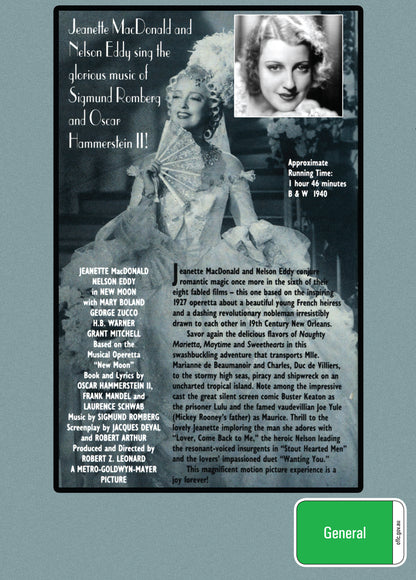 Buy Online New Moon (1940) - DVD - Jeanette MacDonald, Nelson Eddy | Best Shop for Old classic and hard to find movies on DVD - Timeless Classic DVD