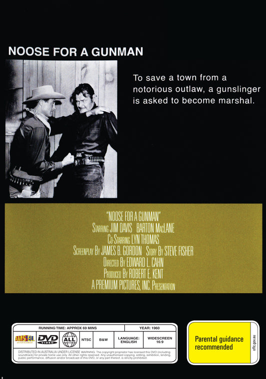 Buy Online Noose for a Gunman (1960) - DVD - Jim Davis, Lyn Thomas | Best Shop for Old classic and hard to find movies on DVD - Timeless Classic DVD