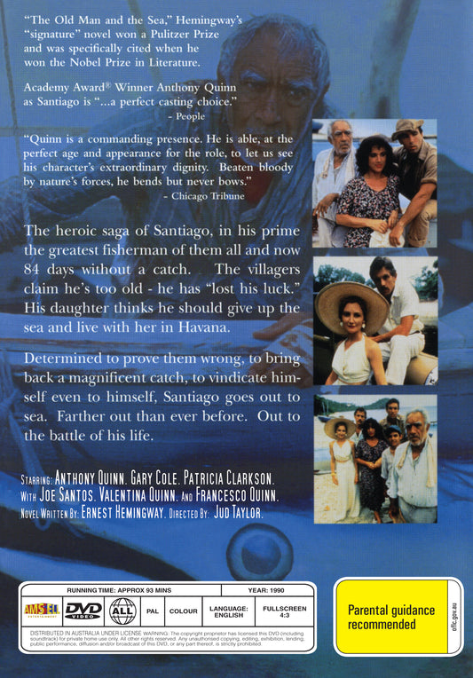 Buy Online The Old Man and the Sea (1990) - DVD - Anthony Quinn, Gary Cole | Best Shop for Old classic and hard to find movies on DVD - Timeless Classic DVD