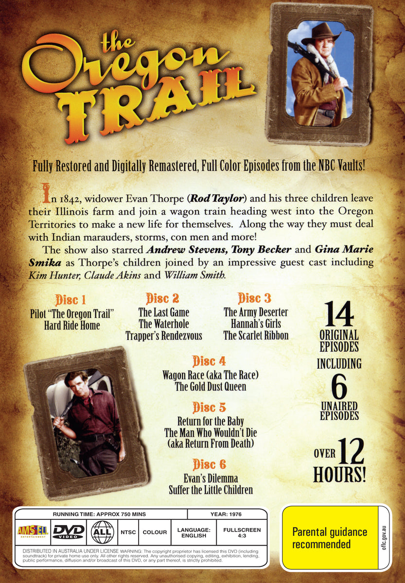 The Oregon Trail (1976) DVD Rod Taylor, Andrew Stevens