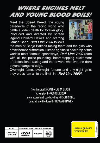Buy Online Red Line 7000 (1965) - DVD - James Caan, Laura Devon | Best Shop for Old classic and hard to find movies on DVD - Timeless Classic DVD