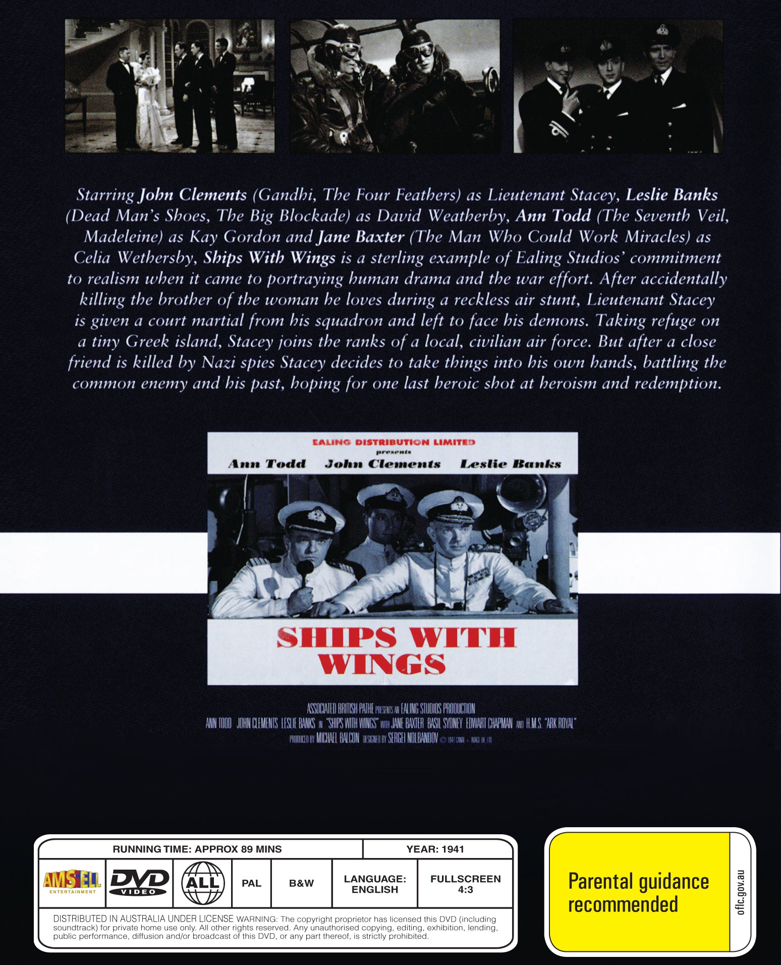 Buy Online Ships with Wings (1941) - DVD - John Clements, Leslie Banks | Best Shop for Old classic and hard to find movies on DVD - Timeless Classic DVD