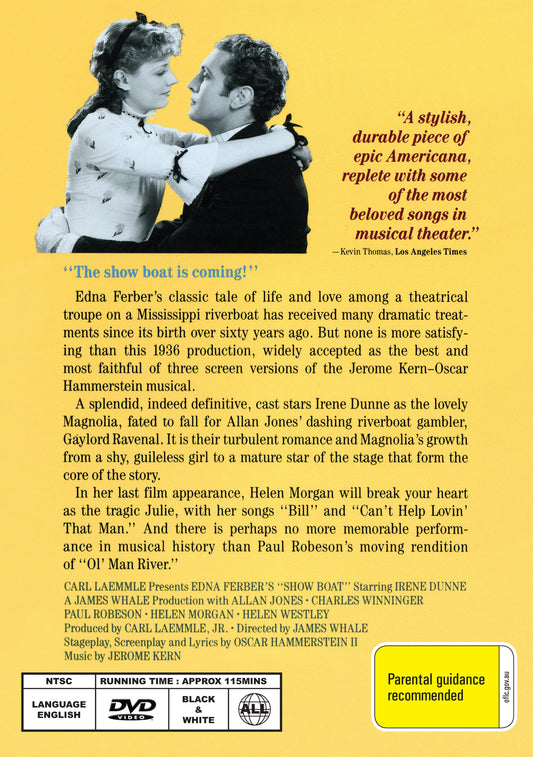 Buy Online Show Boat (1936) - DVD -  Irene Dunne, Allan Jones | Best Shop for Old classic and hard to find movies on DVD - Timeless Classic DVD