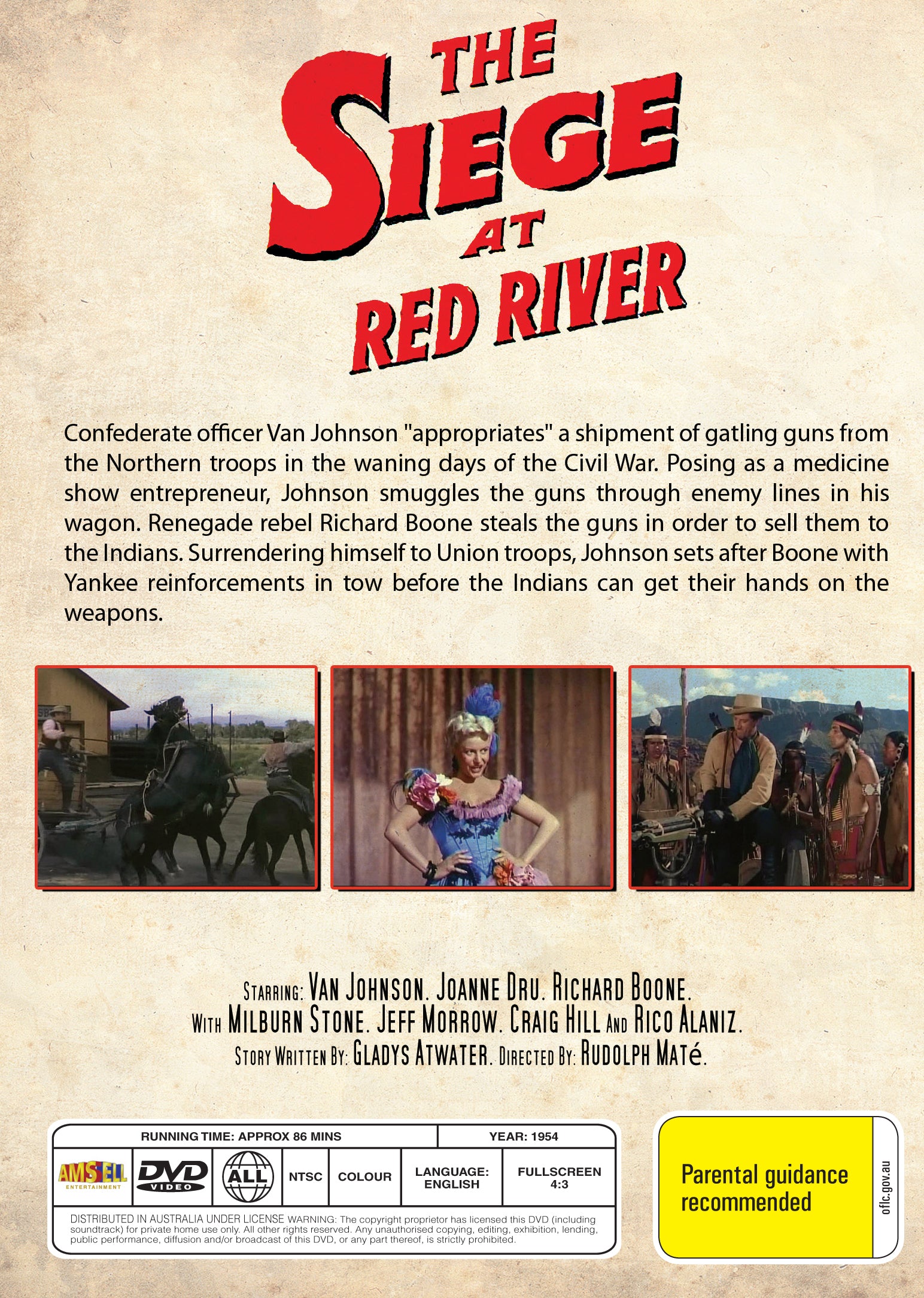 Buy Online The Siege at Red River (1954) - DVD - Van Johnson, Joanne Dru, Richard Boone | Best Shop for Old classic and hard to find movies on DVD - Timeless Classic DVD