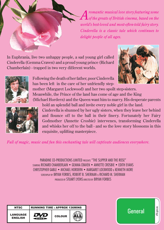 Buy Online The Slipper and the Rose (1976) - DVD - Richard Chamberlain, Gemma Craven | Best Shop for Old classic and hard to find movies on DVD - Timeless Classic DVD