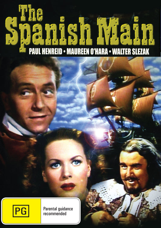 Buy Online The Spanish Main (1945)- DVD - Paul Henreid, Maureen O'Hara | Best Shop for Old classic and hard to find movies on DVD - Timeless Classic DVD