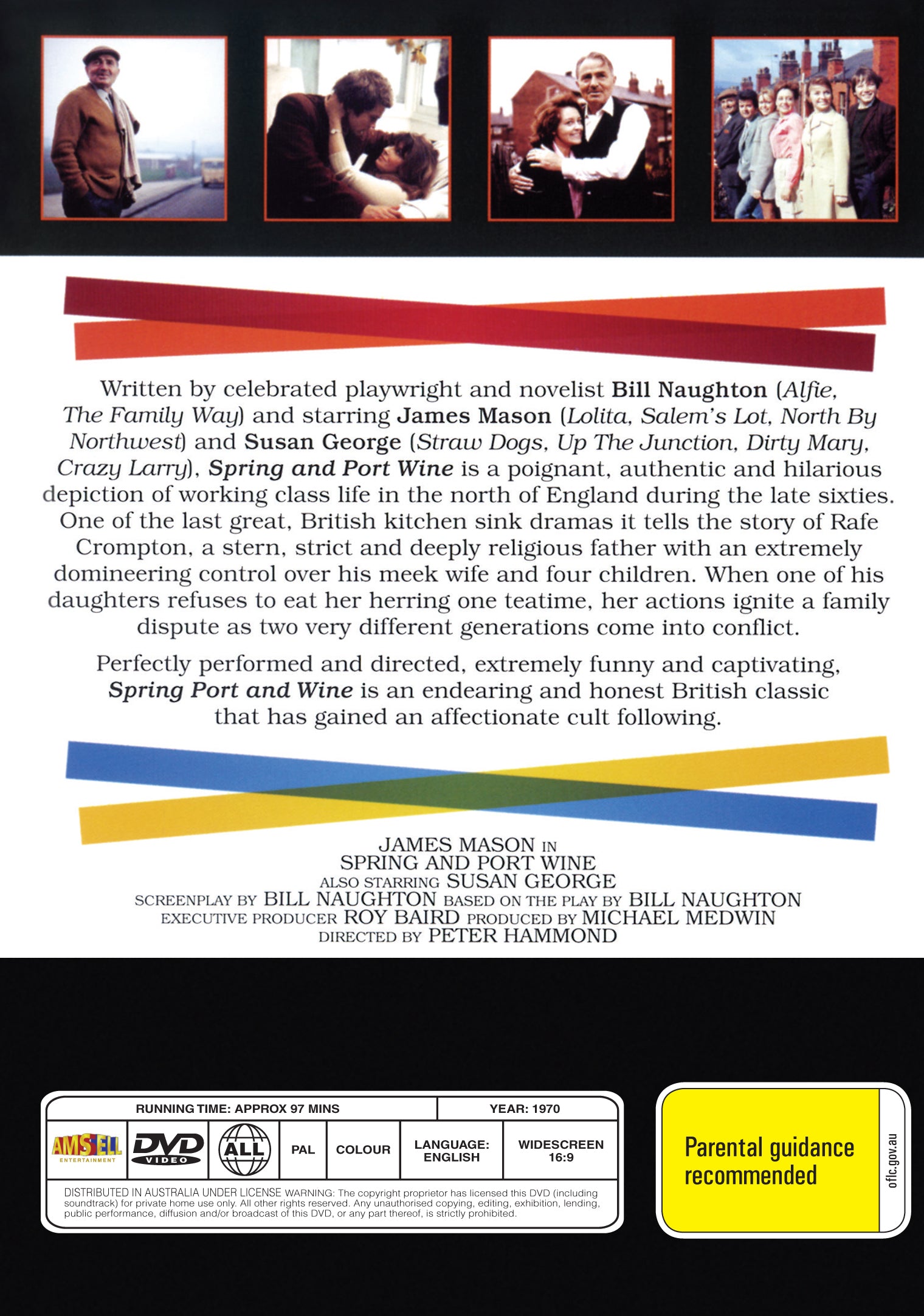 Buy Online Spring and Port Wine (1970) - DVD - James Mason, Diana Coupland | Best Shop for Old classic and hard to find movies on DVD - Timeless Classic DVD