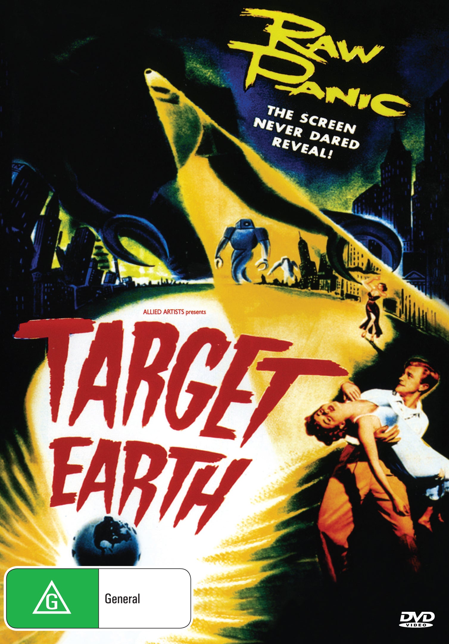 Buy Online Target Earth (1954) - DVD - Richard Denning, Kathleen Crowley | Best Shop for Old classic and hard to find movies on DVD - Timeless Classic DVD