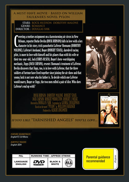 Buy Online The Tarnished Angels (1957) - DVD - Rock Hudson, Robert Stack | Best Shop for Old classic and hard to find movies on DVD - Timeless Classic DVD