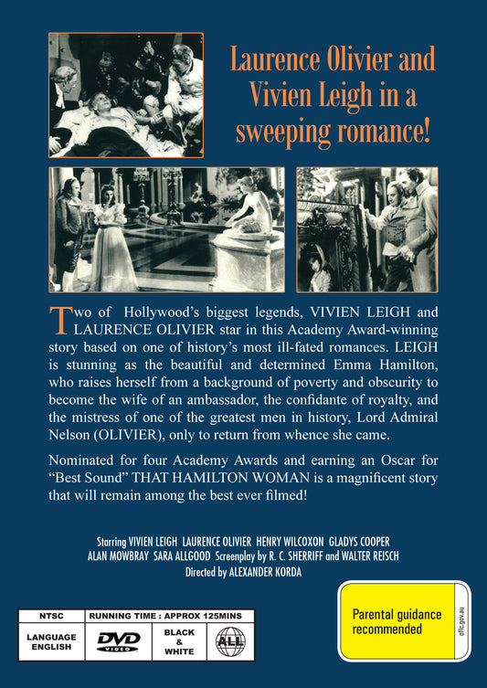 Buy Online That Hamilton Woman (1941) - DVD - Vivien Leigh, Laurence Olivier | Best Shop for Old classic and hard to find movies on DVD - Timeless Classic DVD