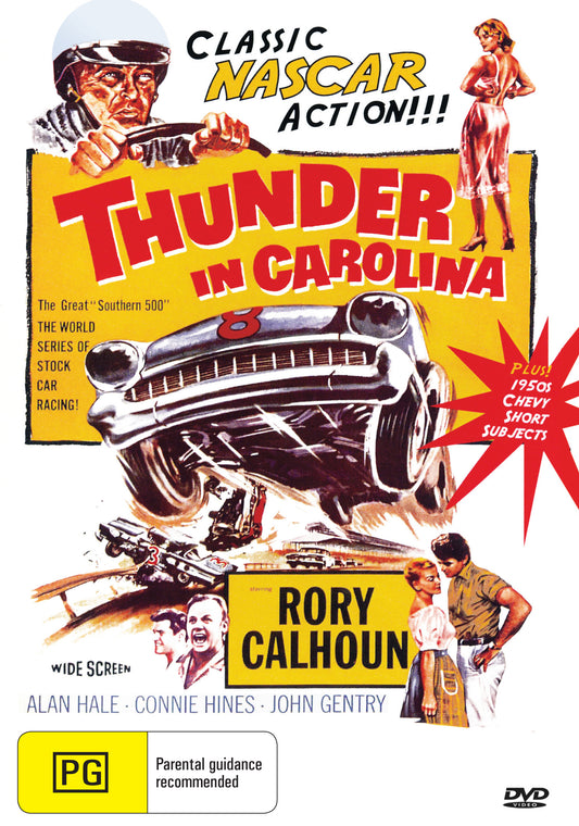Buy Online Thunder in Carolina (1960) - DVD - Rory Calhoun, Alan Hale Jr | Best Shop for Old classic and hard to find movies on DVD - Timeless Classic DVD