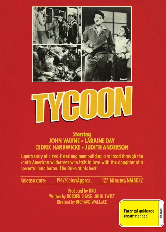Buy Online Tycoon (1947) - DVD - John Wayne, Laraine Day | Best Shop for Old classic and hard to find movies on DVD - Timeless Classic DVD