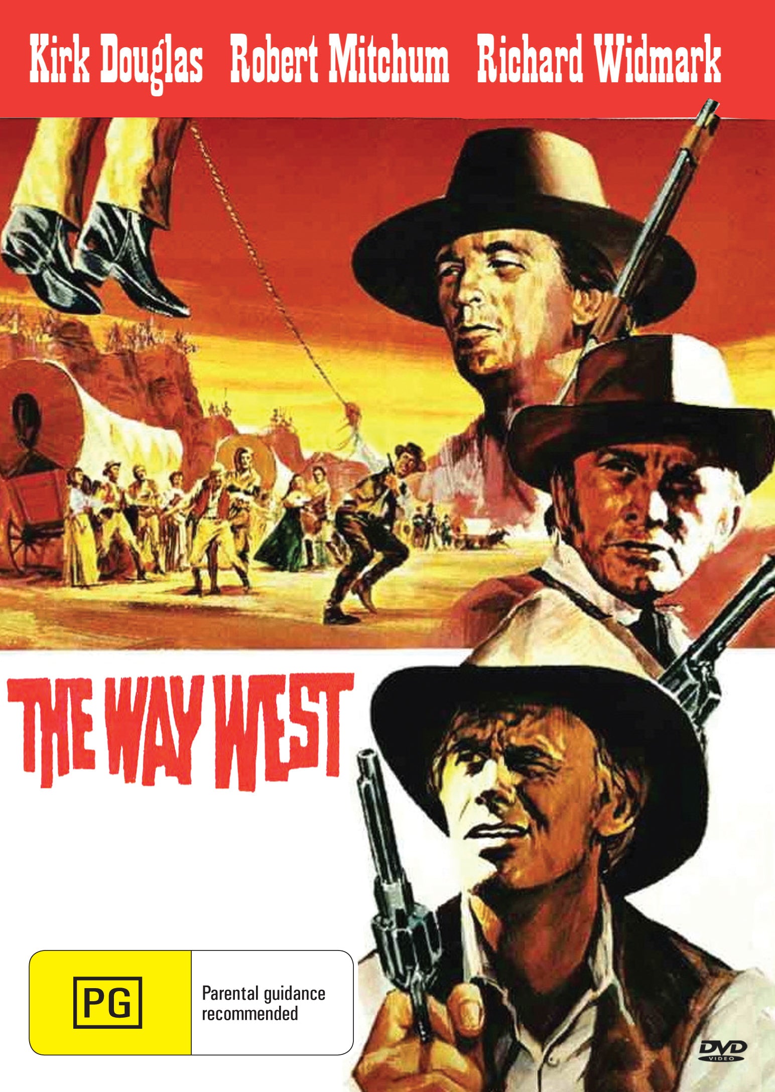 The Way West (1967) - DVD - Kirk Douglas, Robert Mitchum, Richard Widmark