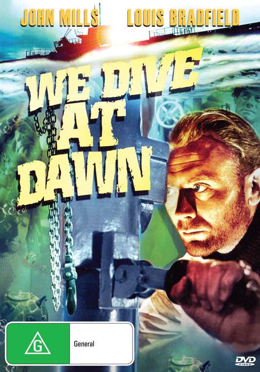 Buy Online We Dive at Dawn (1943) - DVD - John Mills, Louis Bradfield | Best Shop for Old classic and hard to find movies on DVD - Timeless Classic DVD